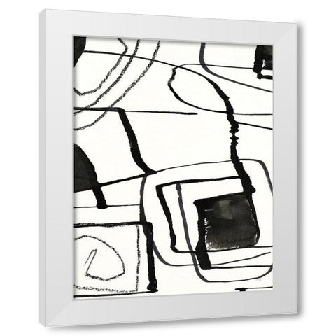 In The Neighborhood I White Modern Wood Framed Art Print by Jill, Susan