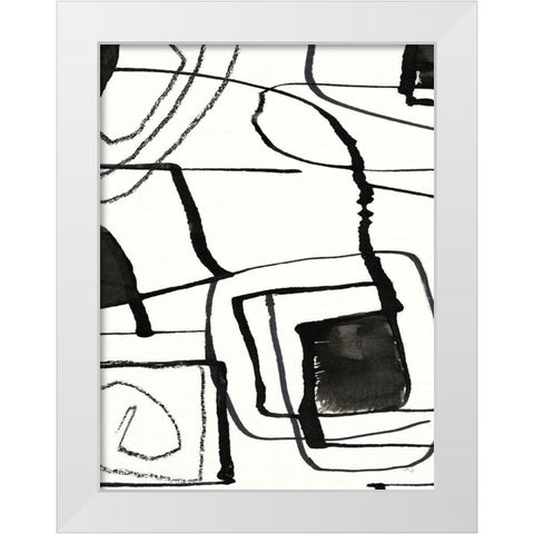 In The Neighborhood I White Modern Wood Framed Art Print by Jill, Susan