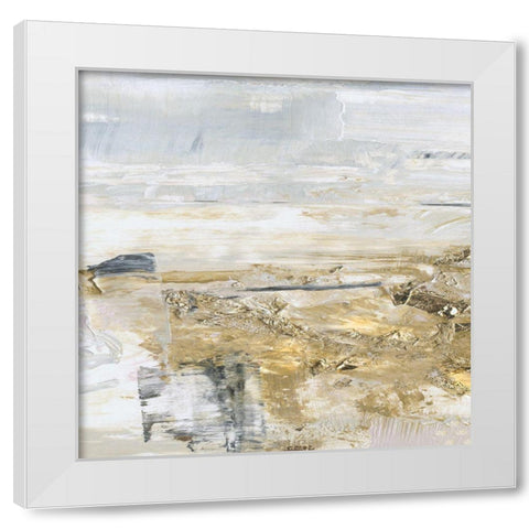 Sand Pond Reflection White Modern Wood Framed Art Print by Jill, Susan