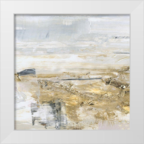 Sand Pond Reflection White Modern Wood Framed Art Print by Jill, Susan