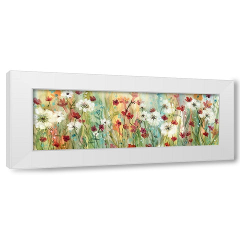 Sunny and Wild White Modern Wood Framed Art Print by Robinson, Carol
