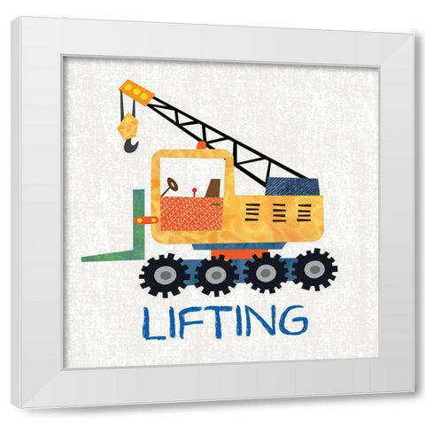 Lifting White Modern Wood Framed Art Print by Knutsen, Conrad