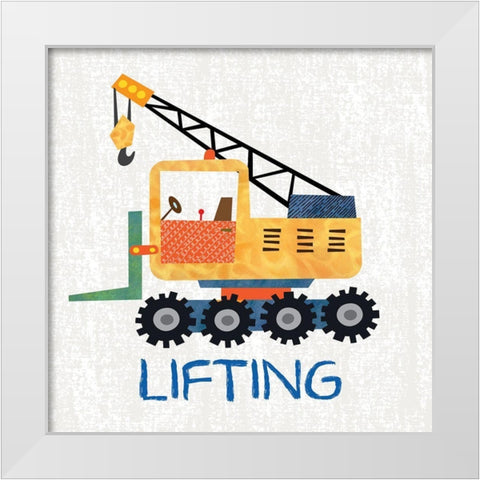 Lifting White Modern Wood Framed Art Print by Knutsen, Conrad