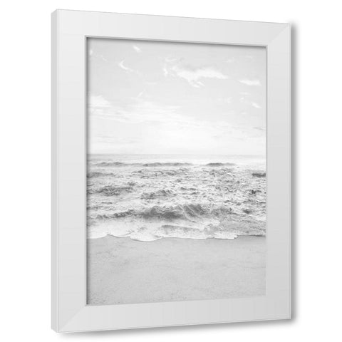 Gentle Tides I White Modern Wood Framed Art Print by Carpentieri, Natalie