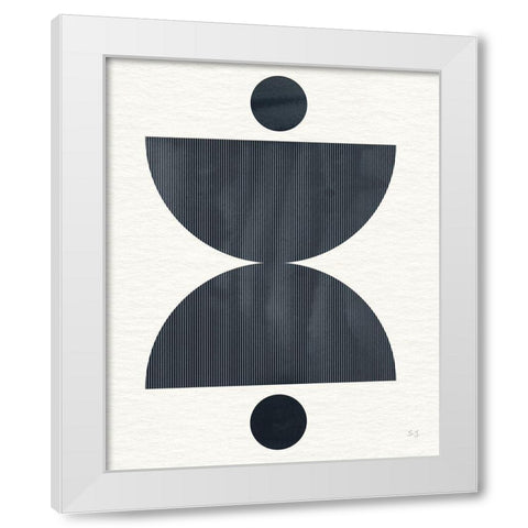 Eclipse II White Modern Wood Framed Art Print by Jill, Susan