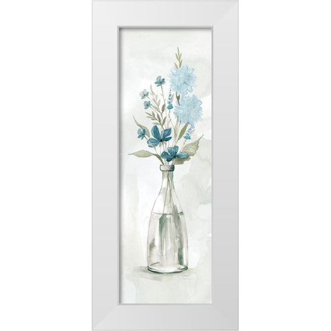 Aqua Sea II White Modern Wood Framed Art Print by Robinson, Carol