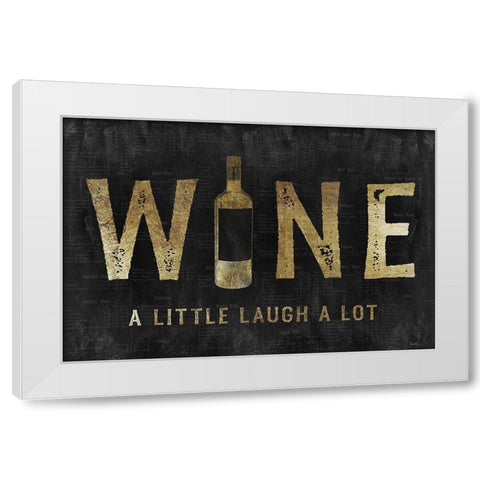 Golden Wine White Modern Wood Framed Art Print by Carpentieri, Natalie