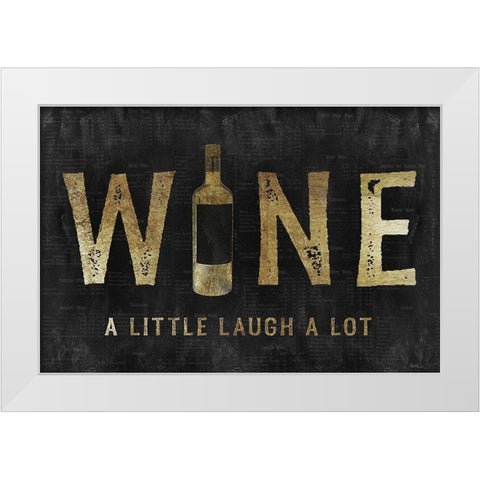 Golden Wine White Modern Wood Framed Art Print by Carpentieri, Natalie