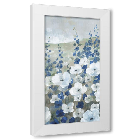 New Meadows Flowers II White Modern Wood Framed Art Print by Nan