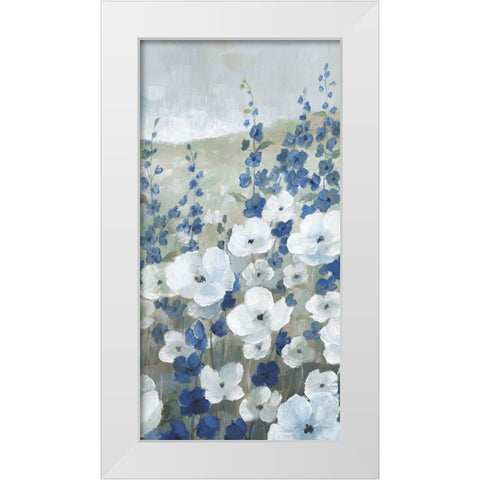 New Meadows Flowers II White Modern Wood Framed Art Print by Nan