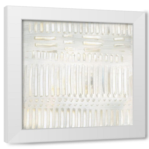 Birch Pattern I White Modern Wood Framed Art Print by Jill, Susan