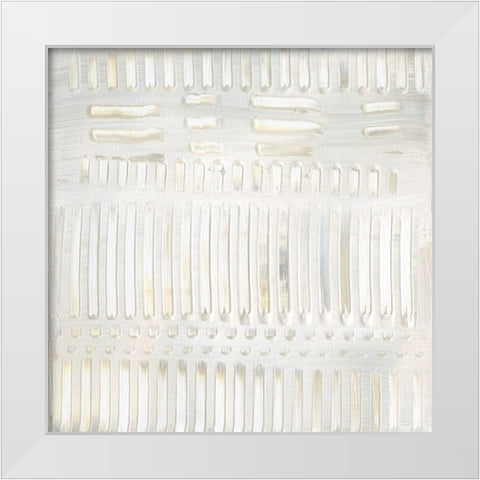 Birch Pattern I White Modern Wood Framed Art Print by Jill, Susan