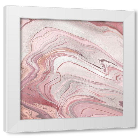 Modern Reflections White Modern Wood Framed Art Print by Nan