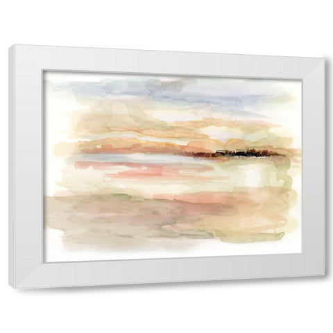 Dreamy Desert White Modern Wood Framed Art Print by Nan