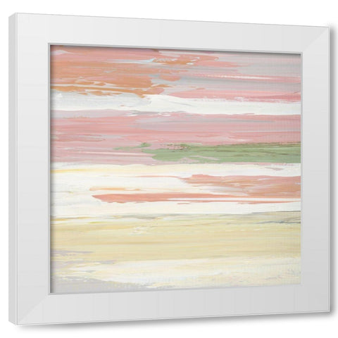 Pastel Sunset II White Modern Wood Framed Art Print by Nan