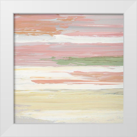 Pastel Sunset II White Modern Wood Framed Art Print by Nan