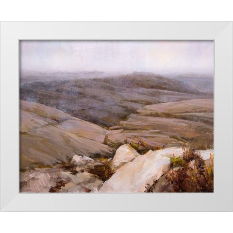 Main Mist White Modern Wood Framed Art Print by Swatland, Katie
