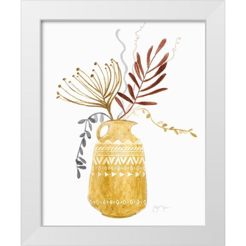 Sunset Meadow Picks I White Modern Wood Framed Art Print by Tava Studios