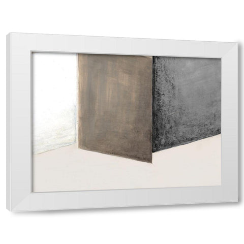 Shape Shift I White Modern Wood Framed Art Print by Tava Studios