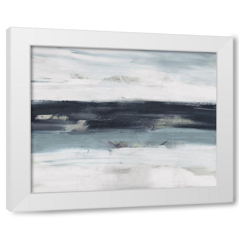 Above Us White Modern Wood Framed Art Print by Shapiro, Judith
