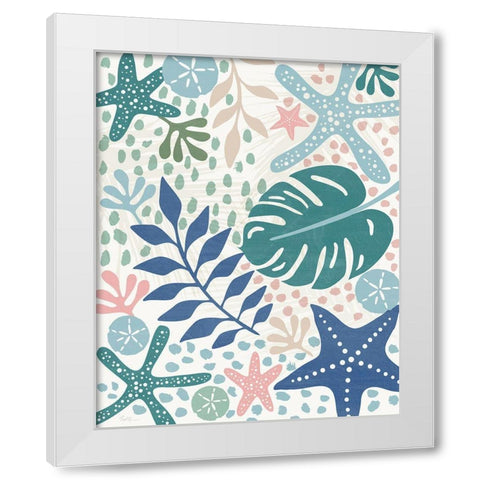 Ocean Treasures White Modern Wood Framed Art Print by Carpentieri, Natalie