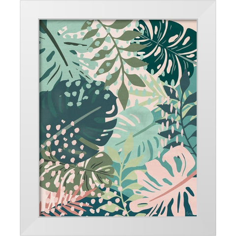 Island Tropics I White Modern Wood Framed Art Print by Carpentieri, Natalie