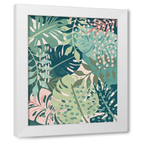 Island Tropics II White Modern Wood Framed Art Print by Carpentieri, Natalie