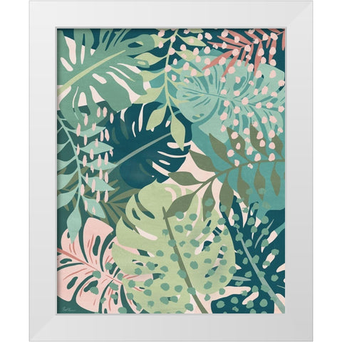 Island Tropics II White Modern Wood Framed Art Print by Carpentieri, Natalie