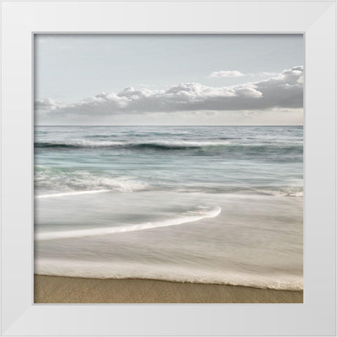 Whispering Sands White Modern Wood Framed Art Print by Delimont, Danita