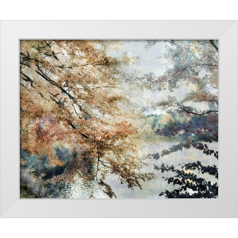 Spring Talking White Modern Wood Framed Art Print by Weisz, Irene