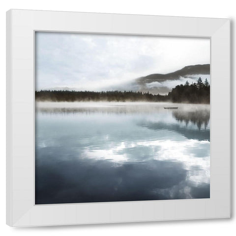 Quiet Moody Lake II White Modern Wood Framed Art Print by Robinson, Carol