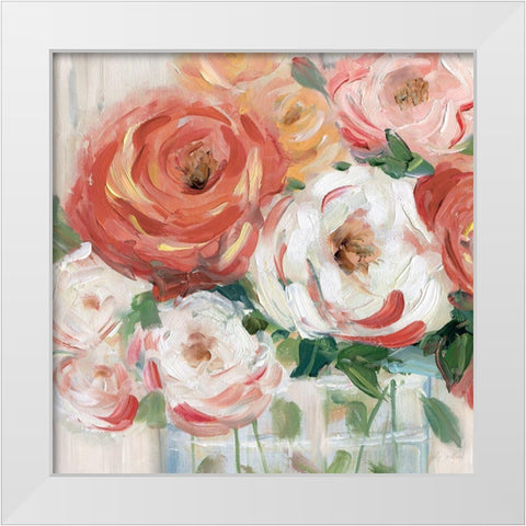 Naive Bouquet I White Modern Wood Framed Art Print by Swatland, Sally