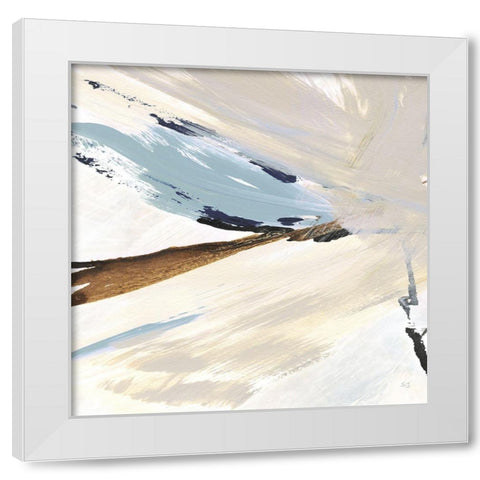 Dancing Wind I White Modern Wood Framed Art Print by Jill, Susan