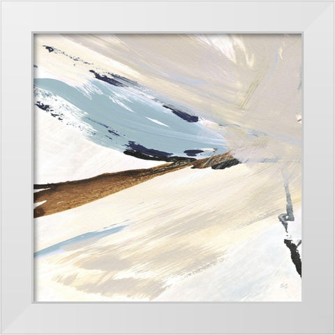 Dancing Wind I White Modern Wood Framed Art Print by Jill, Susan