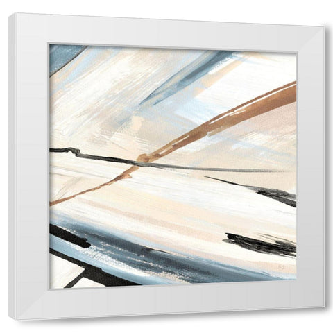 Dancing Wind II White Modern Wood Framed Art Print by Jill, Susan