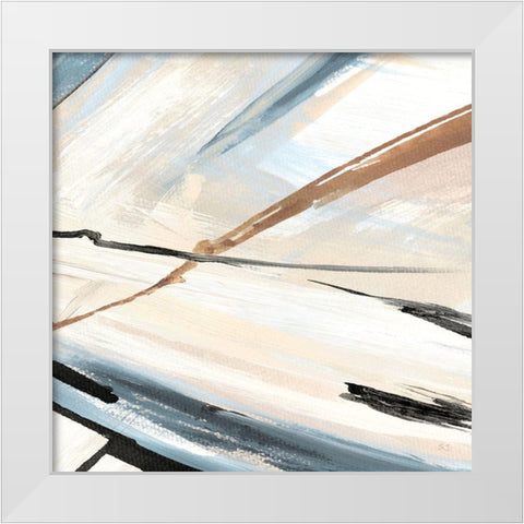 Dancing Wind II White Modern Wood Framed Art Print by Jill, Susan