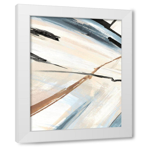 Dancing Wind Revisit II White Modern Wood Framed Art Print by Jill, Susan