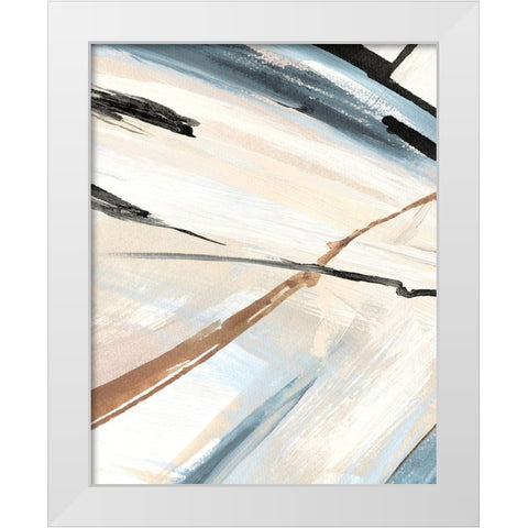 Dancing Wind Revisit II White Modern Wood Framed Art Print by Jill, Susan