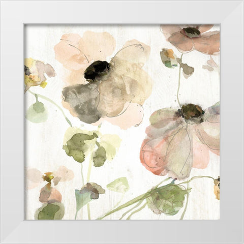 Soft Spring Pop I White Modern Wood Framed Art Print by Swatland, Katie