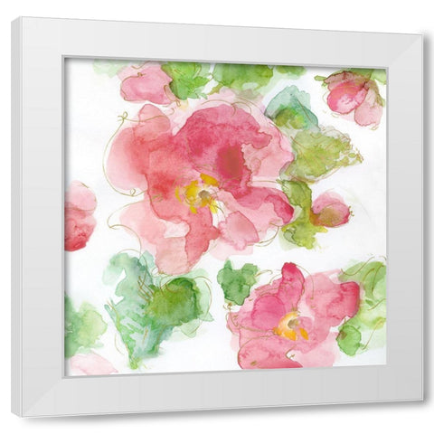 Petite Blush II White Modern Wood Framed Art Print by Swatland, Katie