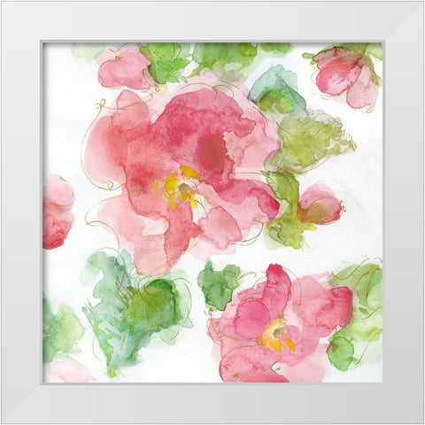 Petite Blush II White Modern Wood Framed Art Print by Swatland, Katie