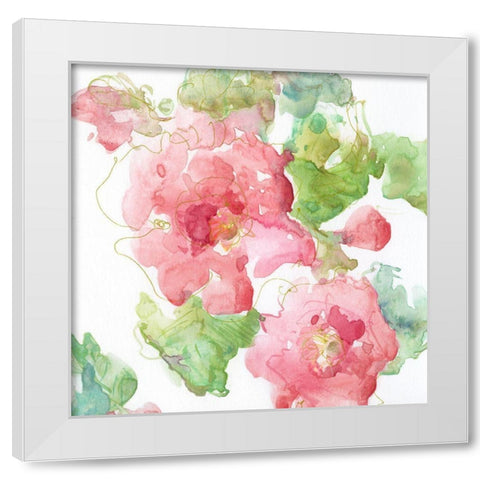 Petite Blush III White Modern Wood Framed Art Print by Swatland, Katie