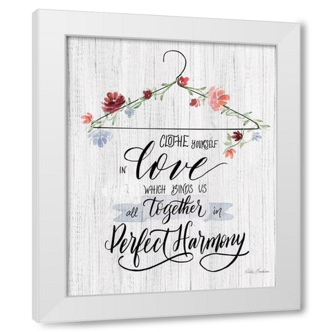 Scripture Hanger II White Modern Wood Framed Art Print by Brockmon, Kristen