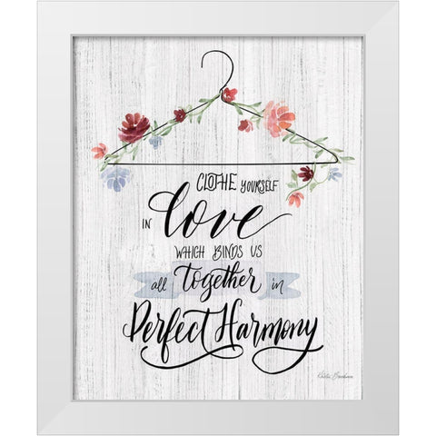 Scripture Hanger II White Modern Wood Framed Art Print by Brockmon, Kristen