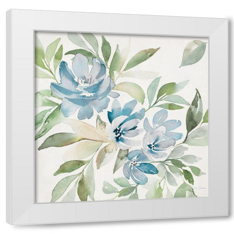Soft Blue Paradise Picks II White Modern Wood Framed Art Print by Brockmon, Kristen