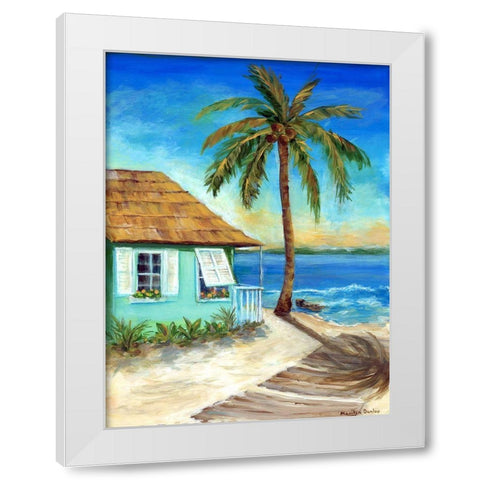Tropicana Cabana I White Modern Wood Framed Art Print by Dunlap, Marilyn