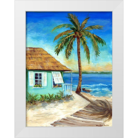 Tropicana Cabana I White Modern Wood Framed Art Print by Dunlap, Marilyn