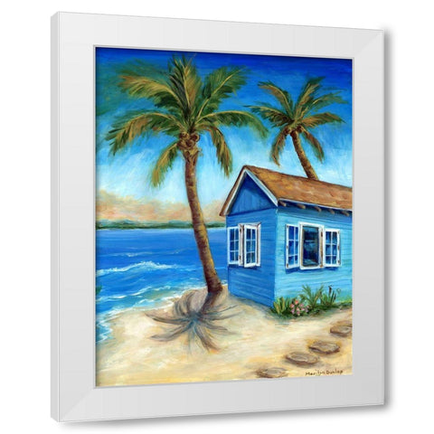 Tropicana Cabana II White Modern Wood Framed Art Print by Dunlap, Marilyn