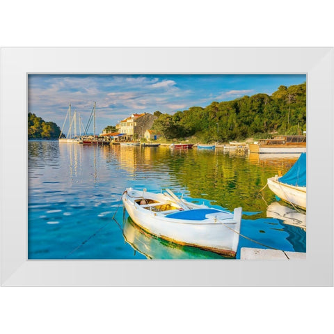 Beautiful Beach White Modern Wood Framed Art Print by Delimont, Danita