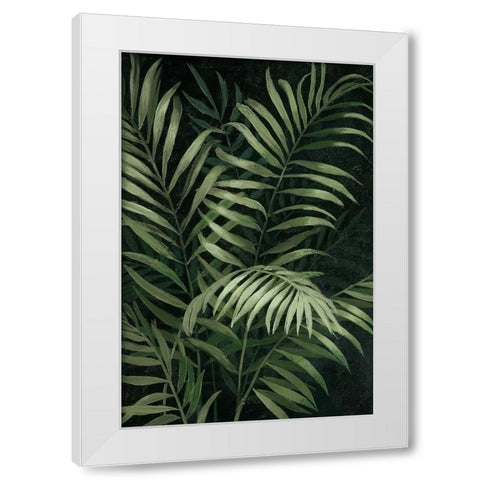 Island Dream Palms I White Modern Wood Framed Art Print by Nan